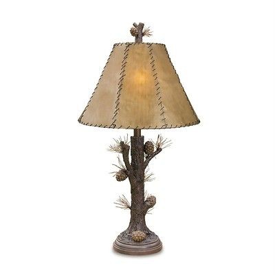 pine cone table lamp