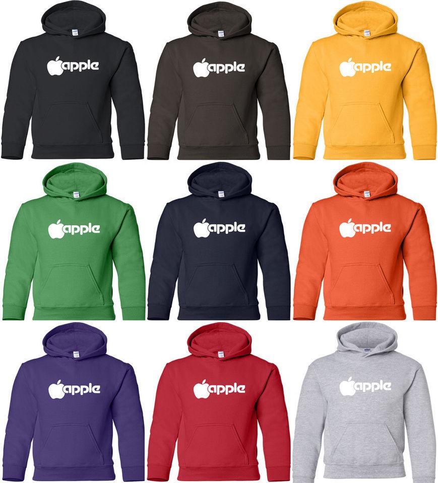 APPLE Computer II Hooded Sweatshirt MAC GEEK Hoodie Retro 80s HOODY