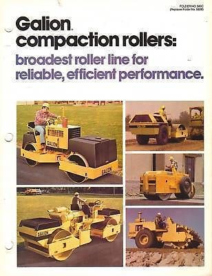 GALLION/DRESSER FULL LINE COMPACTOR ROLLER BROCHURE 84