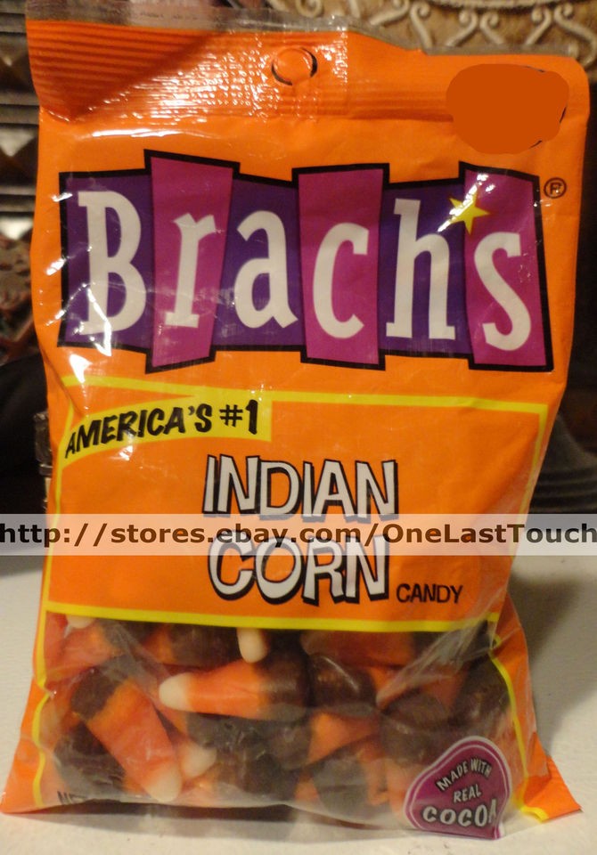 BRACHS Candy x 1 Bag~INDIAN CORN~Candy Corn~Yummy~Real Cocoa~5oz