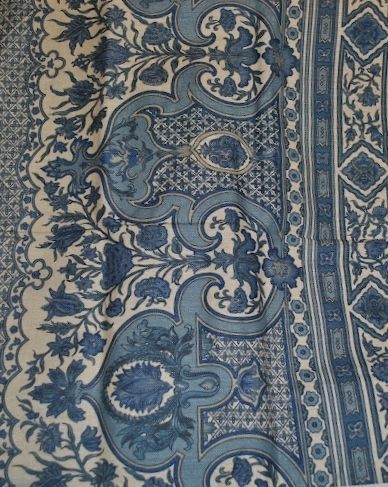 Brunschwig & Fils French Country Moroccan Blue Digbys Linen Fabric 10 
