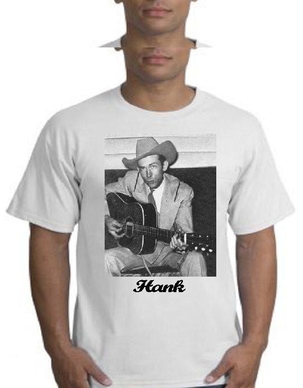 HANK WILLIAMS COUNTRY MUSIC SUPERSTAR LEGEND TRIBUTE TEE SHIRT