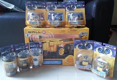   Set of 9) WALL E U Electronic Truck Playset Eve M O CUBE STACK DANCE