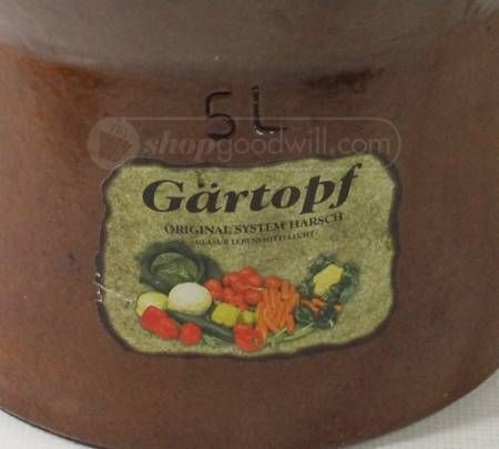 ORIGINAL HARSCH GARTOPF 5L FERMENTATION PICKLING STONEWARE CROCK