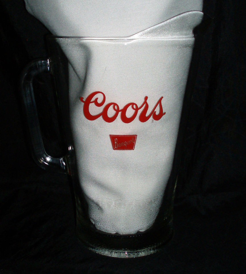 Coors Banquet Crystal Glass Pitcher