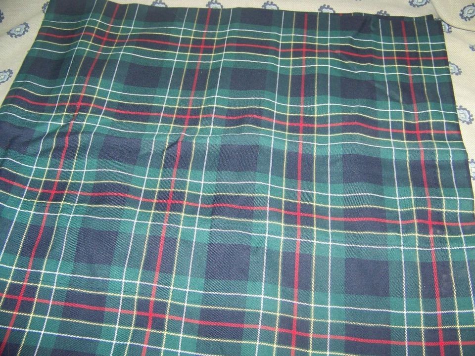 NEW RARE SHERIDAN AUSTRALIA TARTAN PLAID EXTRA LONG 84x19 VALANCE 