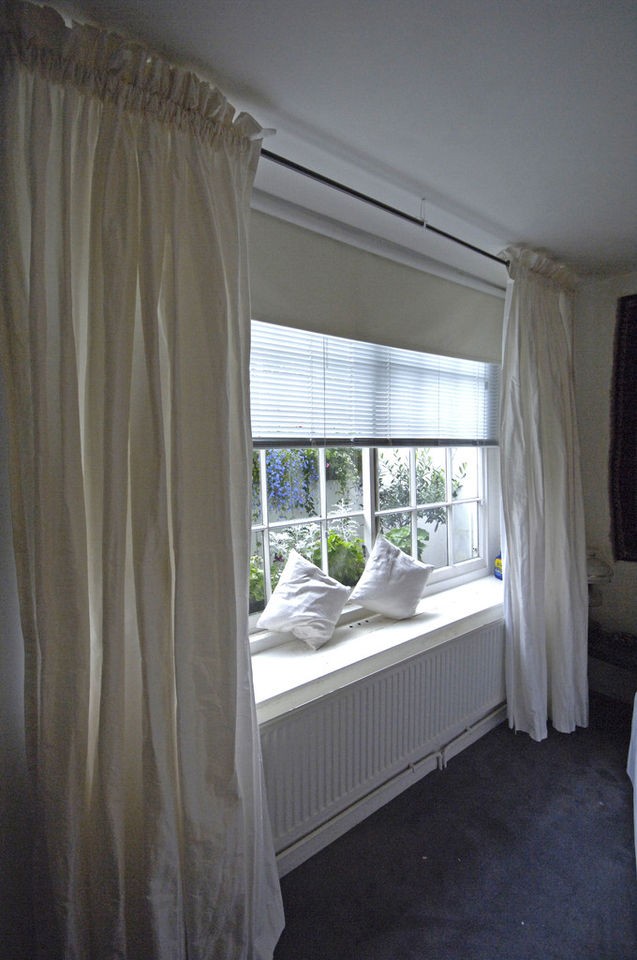 blackout curtains white in Curtains, Drapes & Valances