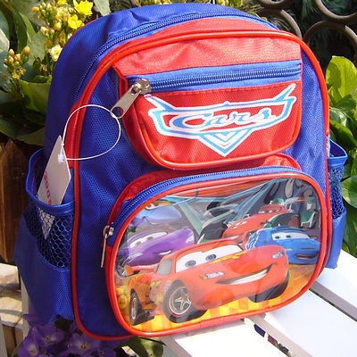 BRAND NEW COOL BLUE PIXAR CARS TODDLER CHILDREN BOYS SMALL SCHOOLBAG 