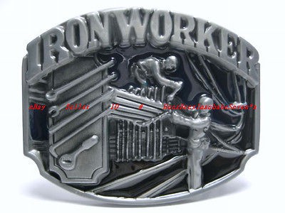 BBG1648J IRON WORKER TRADESMAN OCCUPATION TOOLS BELT BUCKLE