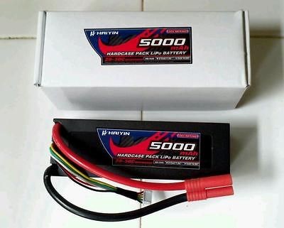 NEW HAIYIN 4S 14.8V 5000MAH 20 30C HARDCASE LIPO BATTERY 1/8 SCALE 