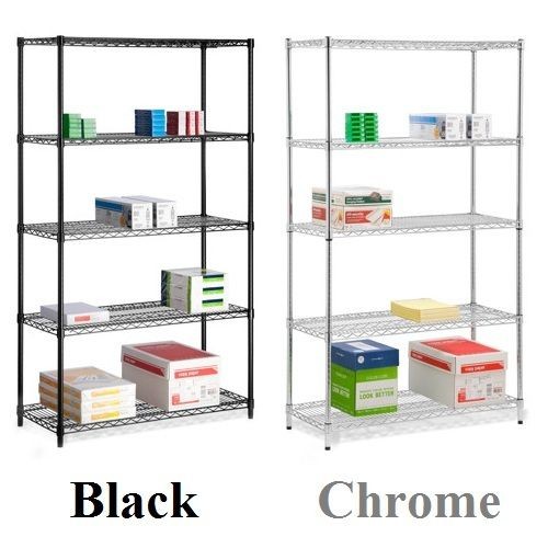   Tier 800 lbs Industrial Garage Steel Storage Shelves Metal Rack