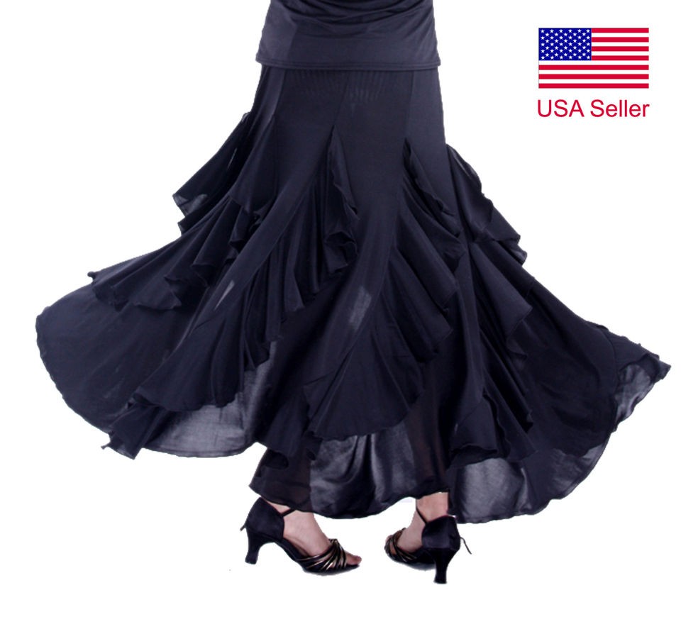   Brand New Ballroom Smooth Latin Tango Salsa Swing Dance Skirt