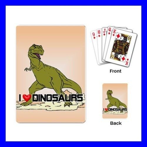 Playing Cards Poker Deck DINOSAUR T rex Tyrannosaurus Rex Gift 