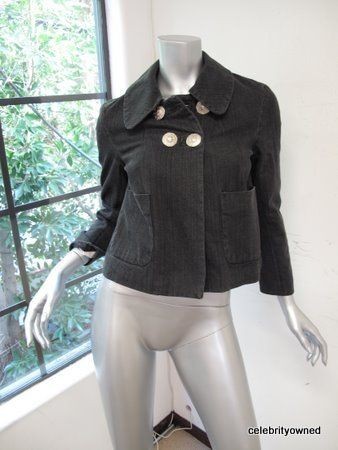 Phillip Lim 3.1 Dark Gray Denim Long Sleeve Jacket 2