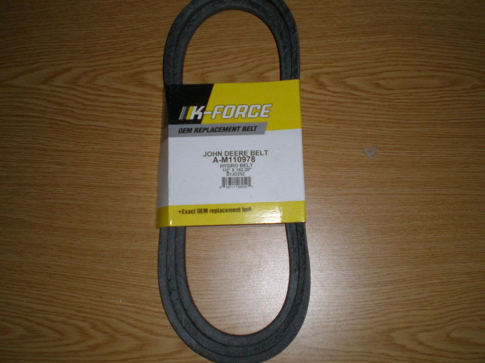 OEM SPEC HYDRO DRIVE BELT 1/2 x 102 1/4 FOR JOHN DEERE LX176 LX178 