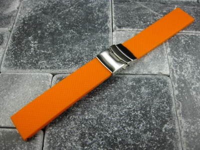   Diver Strap Band Deployment Buckle Seamaster Fit OMEGA PO Orange