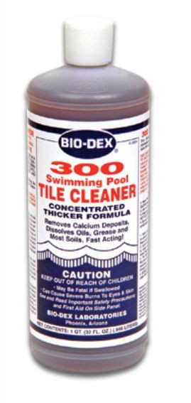 NEW BIO DEX CONCENTRATED POOL SPA 300 TILE CLEANER 1 QUART BOTTLE