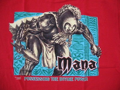 Hawaiian Strength Red Hawaiian Warrior Mana T Shirt Sz 3XL   NWOT