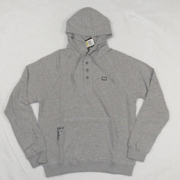 LRG The Core Collection Hooded Henley in Heather Gray NWT DIAMOND 