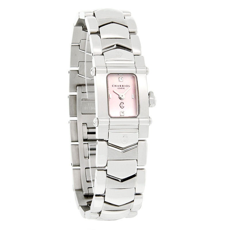   Charriol Colvmbvs Series Ladies Pink Mop Diamond Swiss Quartz Watch