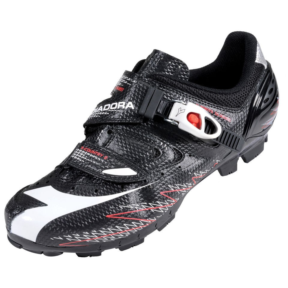 NEW 2012 DIADORA X COUNTRY 2 MOUNTAINBIKE CYCLING SHOES BLACK/WHITE