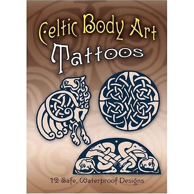 HENNA CELTIC BODY ART TATTOOS 12 SAFE WATERPROOF DESIGN