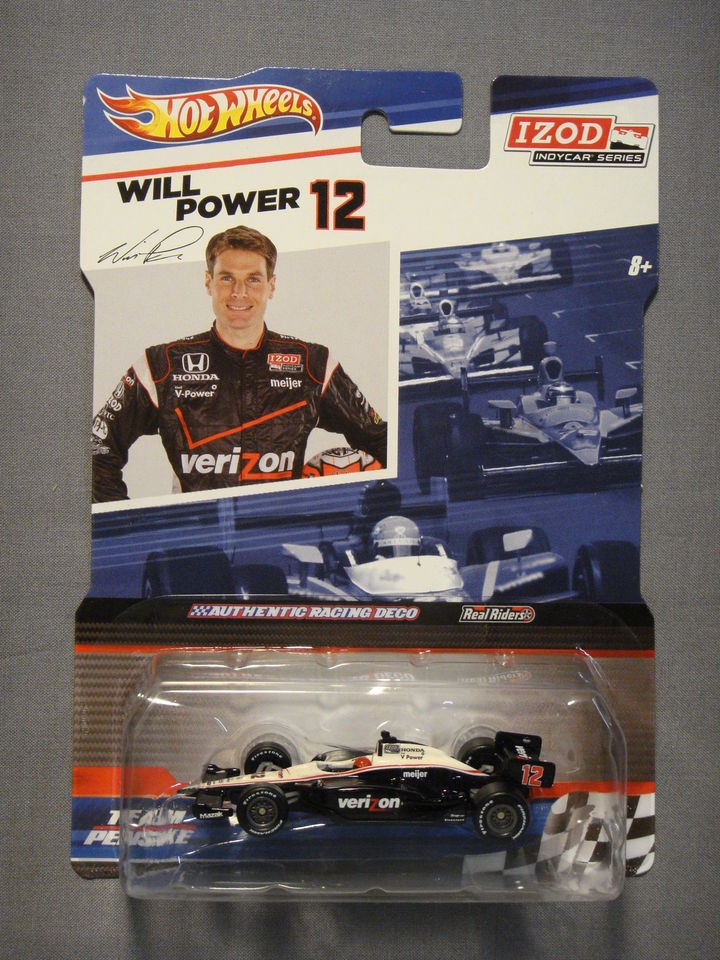   WHEELS REAL RIDERS IZOD INDY CAR SERIES WILL POWER #12 DIECAST CAR NEW