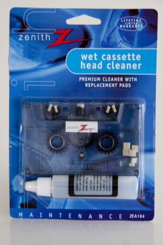 CASSETTE DECK PLAYER HEAD CLEANER   ZENITH (wet)