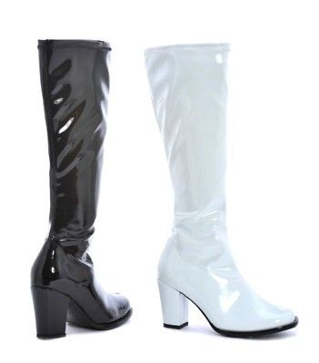 HIPPIE GOGO DANCER DISCO 70S CHEER BAND KNEE BOOTS