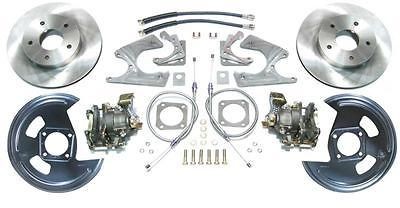   Detailing Disc Brake Conversion Lines Rotors Calipers Ford 9 in. Kit