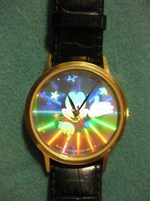 Disney Mickey Mouse Holographic Watch by Lorus/Seiko Disneyana