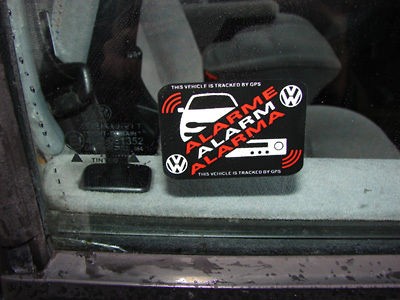 Car Alarm Security (3 color) sticker OEM, Decal, Car, Security 