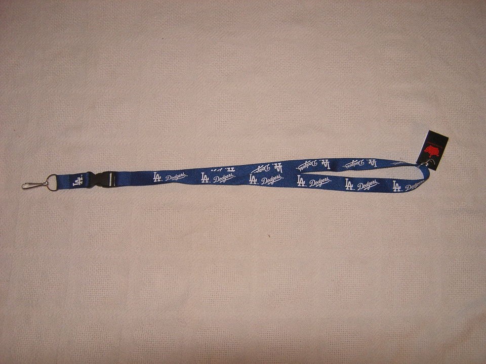 Baseball LA Los Angeles Dodgers MLB Lanyard 22 Key Chain ID Holder 