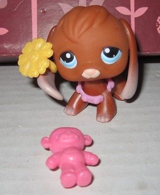 233 Brown & Tan Beagle Littlest Pet Shop Dog w/ Earclip, Collar Kohls 