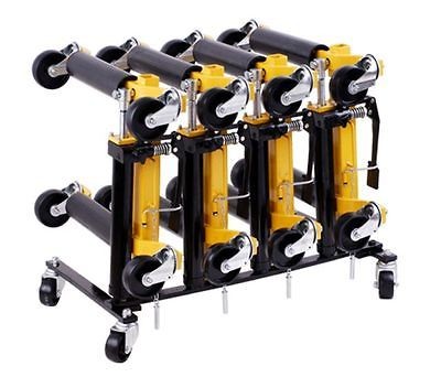 WHEEL DOLLY STORAGE RACK STORES 4 HYDRAULIC DOLLIES