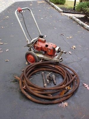 General Snake Drain Cleaner Model 82 with sections and heads