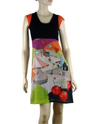 NEW*ANATOPIK ORIGINE Dress Tunic Top FRANCE Carrousel Motif Desigual 