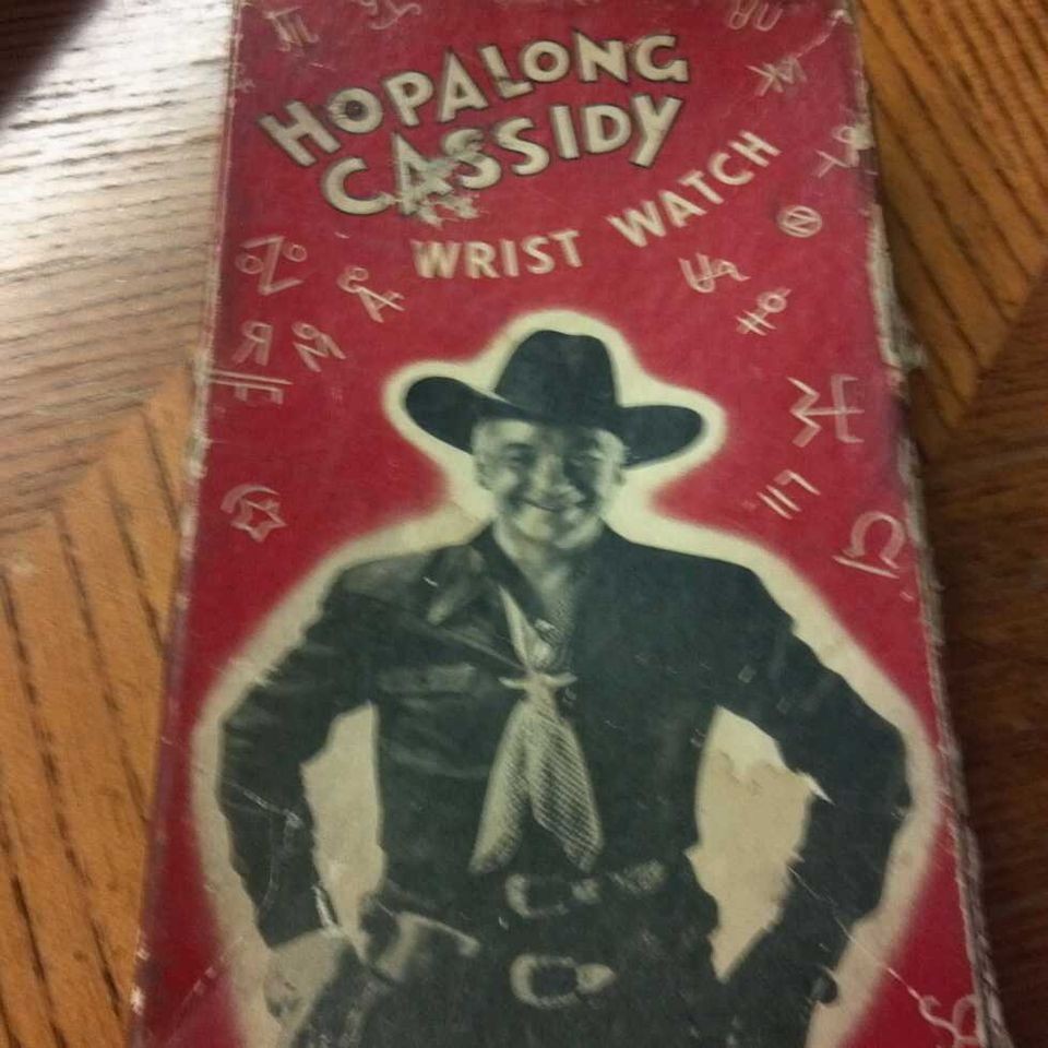 Rare 1950s Hopalong Cassidy Wrist Watch w/ original box