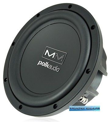 POLK AUDIO 250W RMS 8 DUAL 4 OHMS MM SERIES MARINE CERTIFIED CAR SUB 