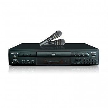 NEW PRO DJ KARAOKE DVD CD  PLAYER MACHINE w/ 2 MICS MICROPHONE 