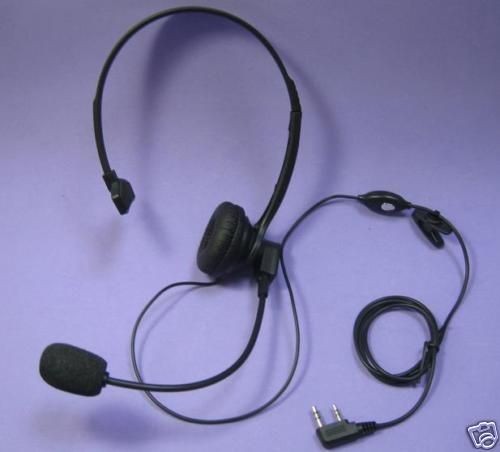 Pin Overhead PTT Headset For Kenwood THD7 TK2207/3207