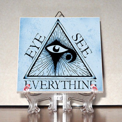 All Seeing Eye Ceramic Tile Masonic HQ Masonry Mason Freemasonry M2