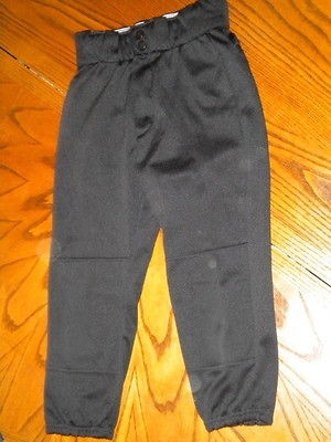 BASEBALL SOFTBALL PANTS BLACK WOMENS YOUTH S M L ~ WILSON