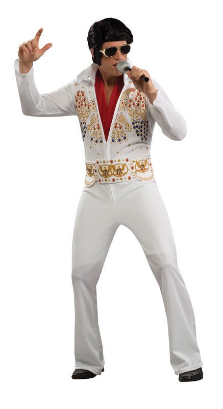 ELVIS PRESLEY KING Licensed Jumpsuit Costume Adult Small Medium Large