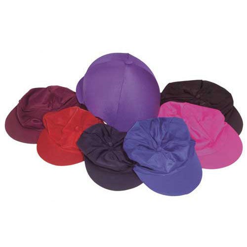 Horse Riding Lycra Hat Covers Plain Colours   Equestrian Equipment