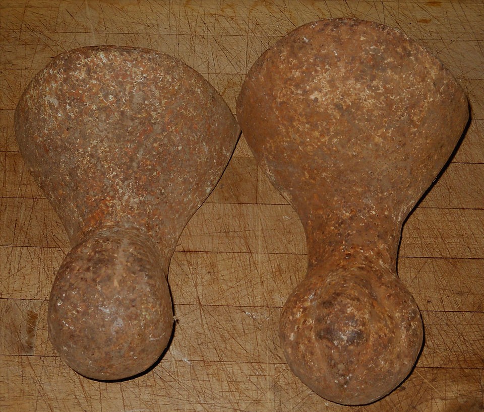 Vintage Cast Iron Ball and Claw Bath Tub Feet Each Differant