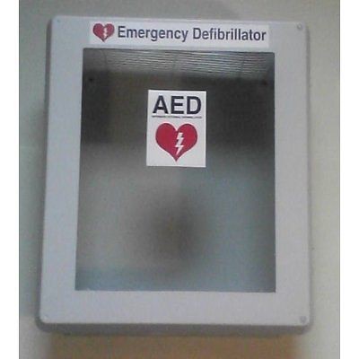 AED Wall Cabinet Box Enclosure   Outside Waterproof w/ Window Water 