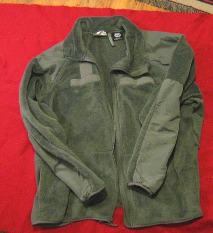 ARMY POLARTEC JACKET FOLIAGE GREEN M L XL USED EXCEL