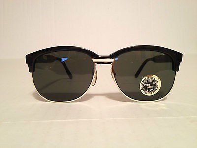 Vintage Black and Gold Clubmaster Sunglasses 90s Drake Kanye Designer 