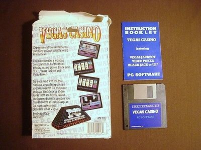 MASTERTRONIC VEGAS CASINO 1988   3 1/2 Inch Disk IBM Tandy 1000